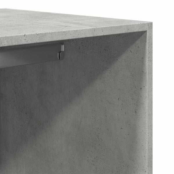 vidaXL Garderobe betonggrå 80x50x200 cm konstruert tre