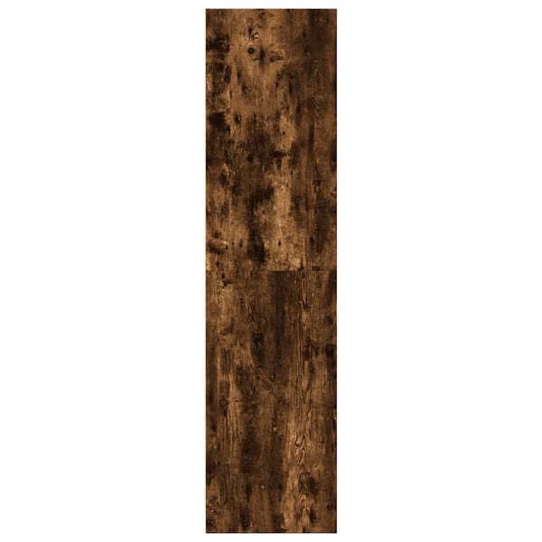 vidaXL Garderobe røkt eik 80x50x200 cm konstruert tre