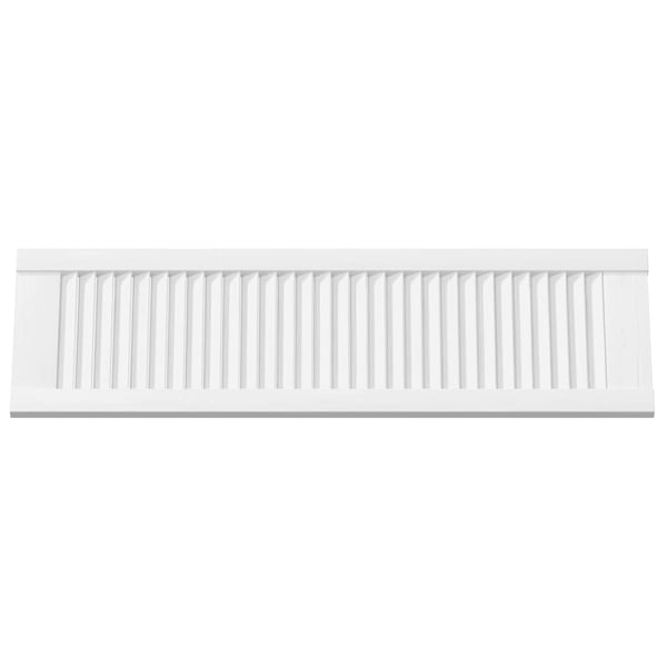 vidaXL Skåpsdörrar lamelldesign 2 st vit 99x29,5 cm