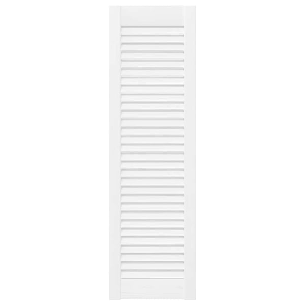 vidaXL Skåpsdörrar lamelldesign 2 st vit 99x29,5 cm