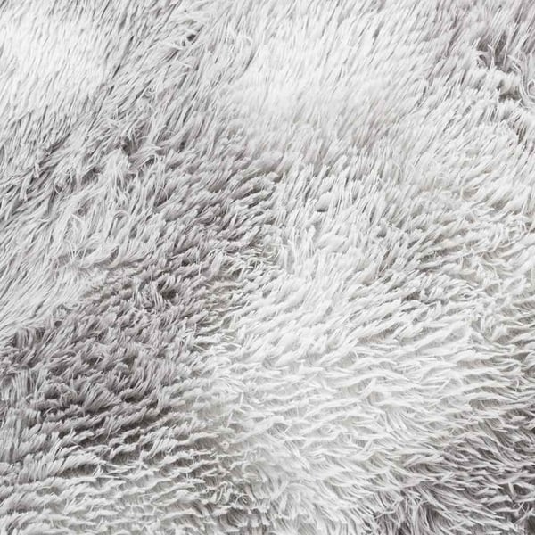 vidaXL Flossteppe med lang luv NAVARRA lysegrå 200x200 cm polyester