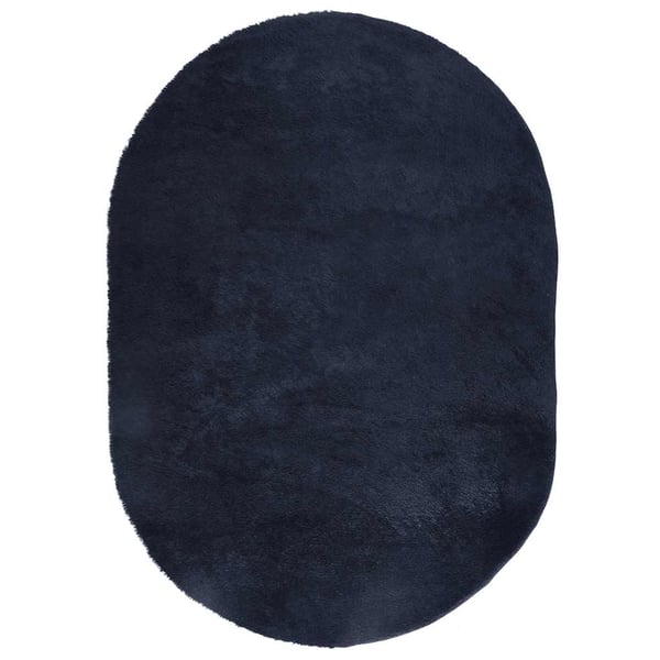 vidaXL Flossteppe med lang luv NAVARRA marine 300x200 cm polyester
