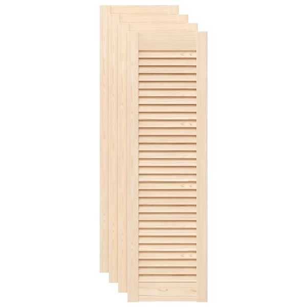 vidaXL skabslåger 4 stk. 99x29,5 cm lameldesign massivt fyrretræ