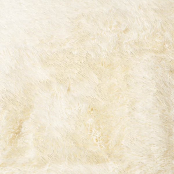 vidaXL Flossteppe med lang luv NAVARRA krem 80x150 cm polyester