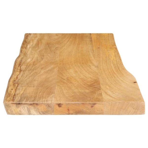 vidaXL bordplade 80x40x2,5 cm naturlig kant massivt mangotræ