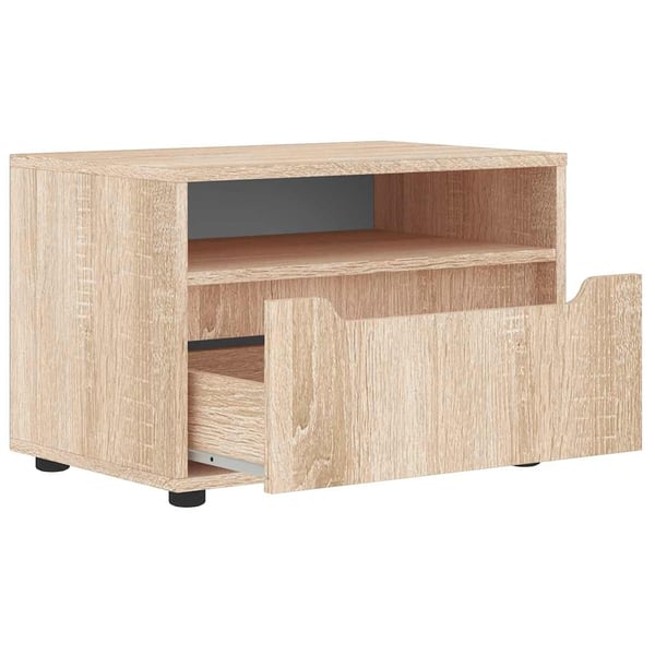 vidaXL tV-bord VISNES 60x40x38 cm konstrueret træ sonoma-eg