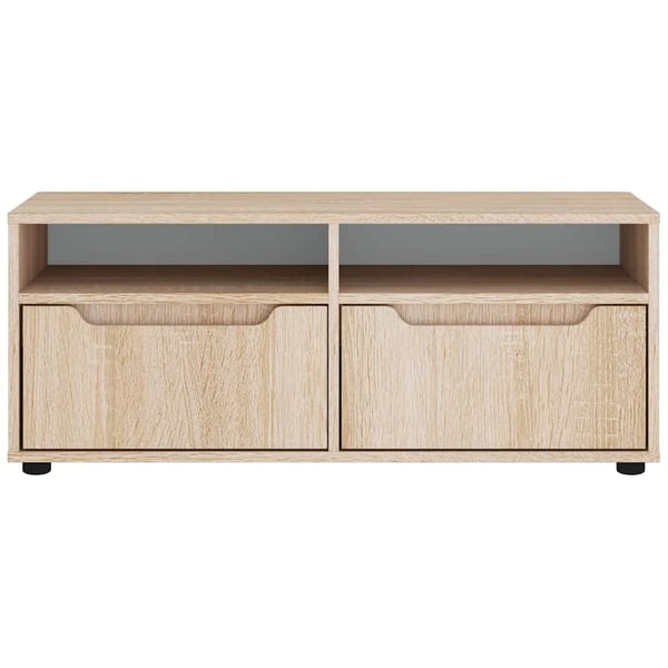 vidaXL tV-bord VISNES 100x40x38 cm konstrueret træ sonoma-eg