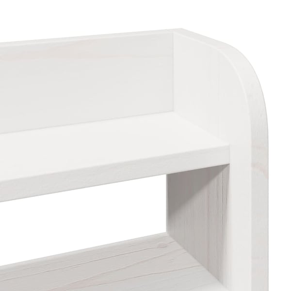 vidaXL Sengeramme uten madrass hvit 135x190 cm heltre furu