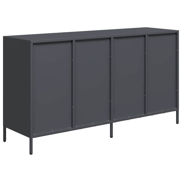 vidaXL skænk 135x39x73,5 cm koldvalset stål antracitgrå