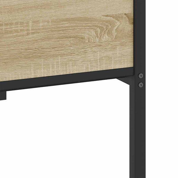 vidaXL Sengeramme uten madrass sonoma eik 100x190 cm konstruert tre