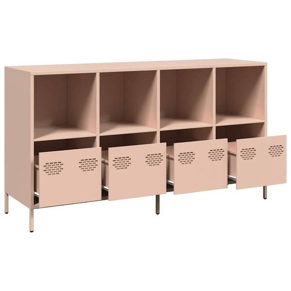 vidaXL Skjenk rosa 135x39x73,5 cm kaldvalset stål