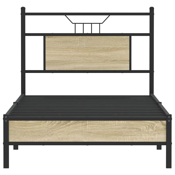 vidaXL sengeramme 90x190 cm uden madras konstrueret træ sonoma-eg