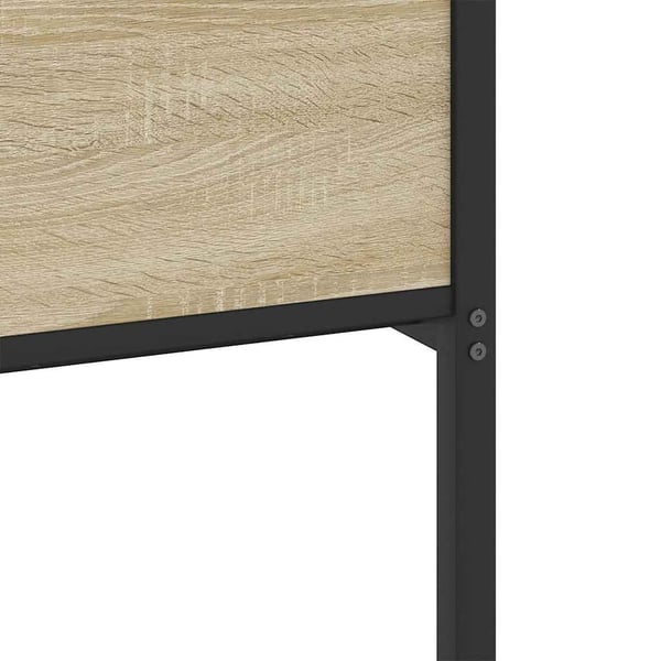 vidaXL Sengeramme uten madrass sonoma eik 150x200 cm konstruert tre