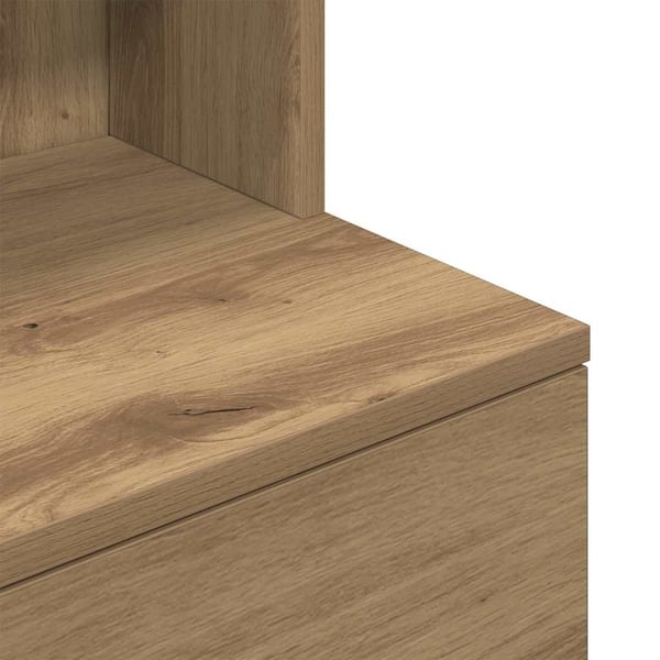 vidaXL Nattbord artisan eik 39x35x125 cm konstruert tre