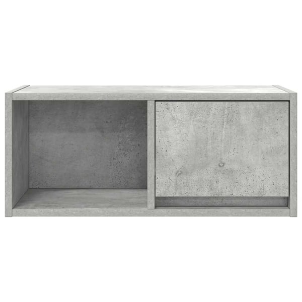 vidaXL TV-benker 2 stk betonggrå 60x31x25,5 cm konstruert tre