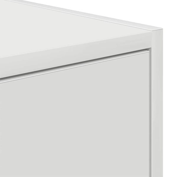 vidaXL TV-benker 2 stk hvit 80x31x25,5 cm konstruert tre