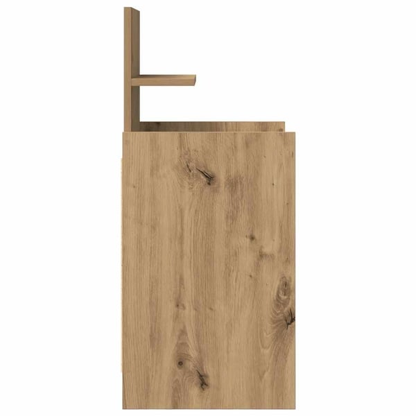 vidaXL Nattskap med 2 skuffer 2 stk artisan eik 38x34x80 cm
