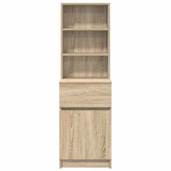 vidaXL Nattbord sonoma eik 39x35x125 cm konstruert tre