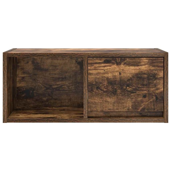 vidaXL TV-benker 2 stk røkt eik 60x31x25,5 cm konstruert tre