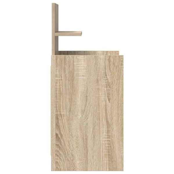 vidaXL Nattbord med 2 skuffer sonoma eik 38x34x80 cm