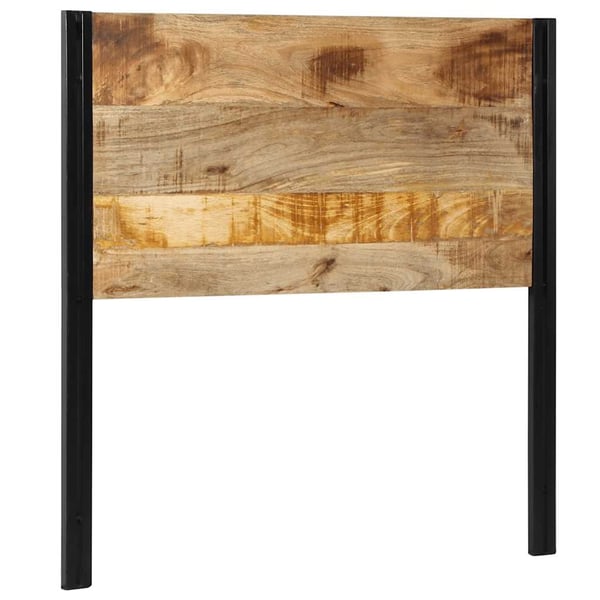 vidaXL sengegavl 100 cm heltre mango og jern