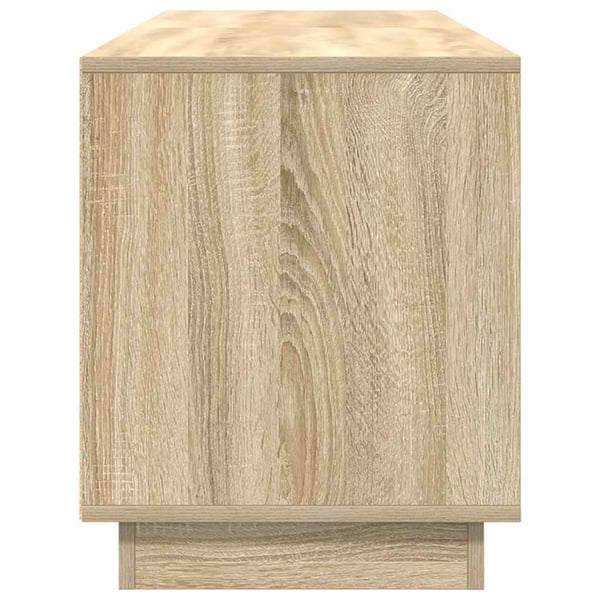 vidaXL TV-benk med LED-lys sonoma eik 160,5x41x50 cm