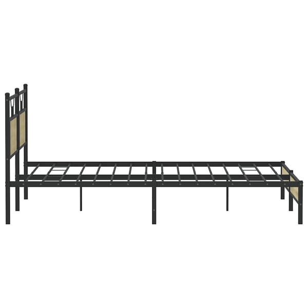 vidaXL Sengeramme uten madrass sonoma eik 183x203 cm konstruert tre