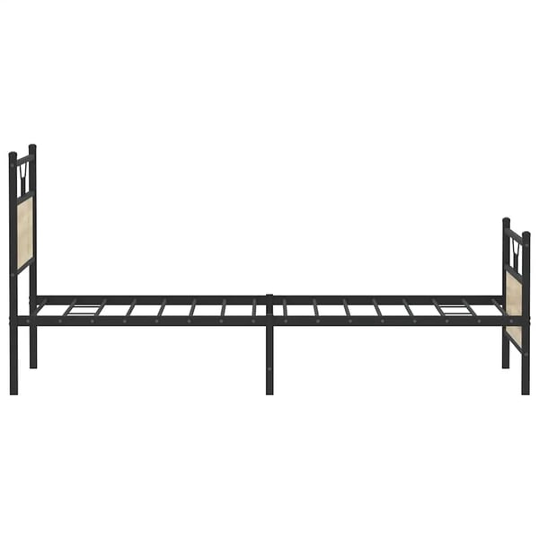 vidaXL Sengeramme uten madrass sonoma eik 100x190 cm konstruert tre