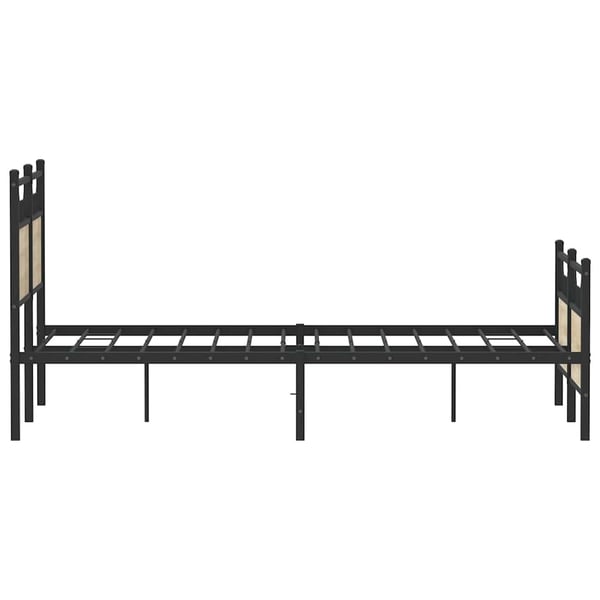 vidaXL Sengeramme uten madrass sonoma eik 120x190 cm konstruert tre