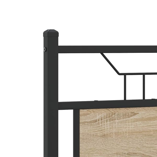 vidaXL Sengeramme uten madrass sonoma eik 120x190 cm konstruert tre