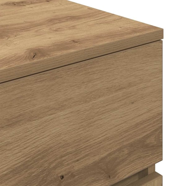 vidaXL Nattbord artisan eik 39x35x65 cm konstruert tre