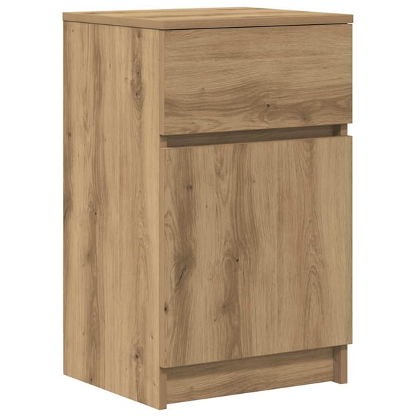 vidaXL Nattbord 2 stk artisan eik 39x35x65 cm konstruert tre
