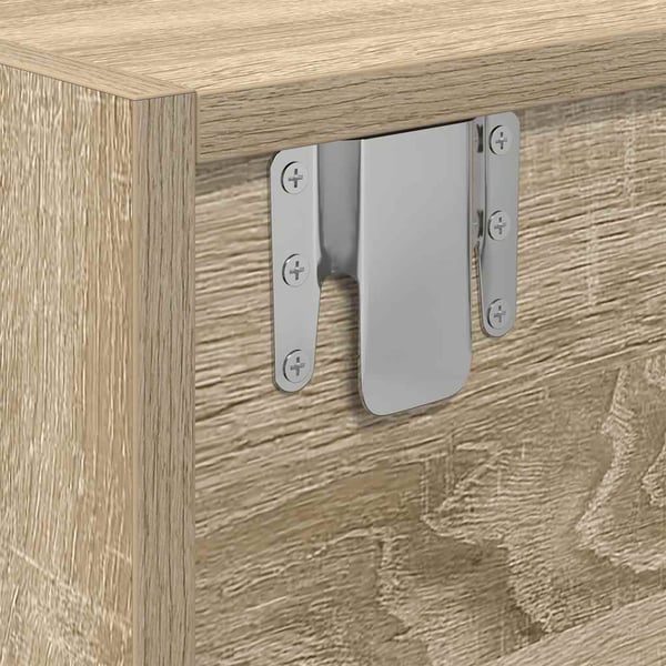 vidaXL TV-benk sonoma eik 100x31x25,5 cm konstruert tre