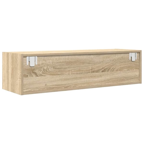 vidaXL TV-benk sonoma eik 100x31x25,5 cm konstruert tre