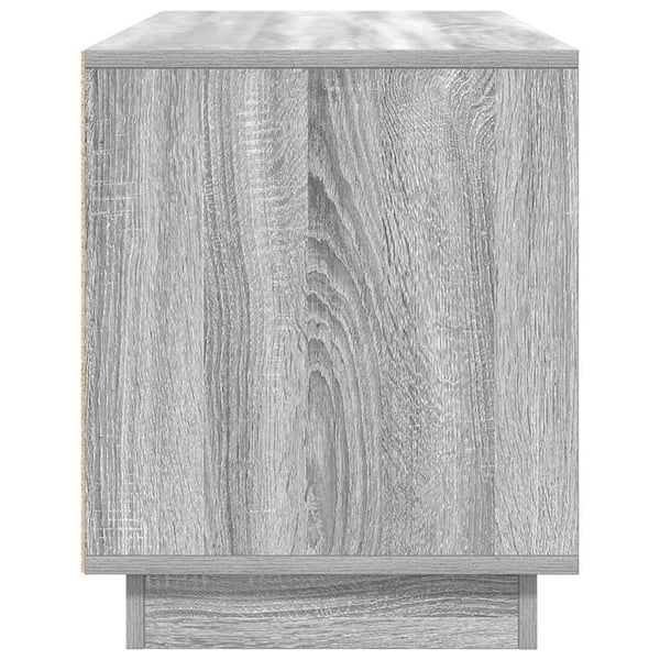 vidaXL TV-benk med LED-lys grå sonoma 100x41x50 cm