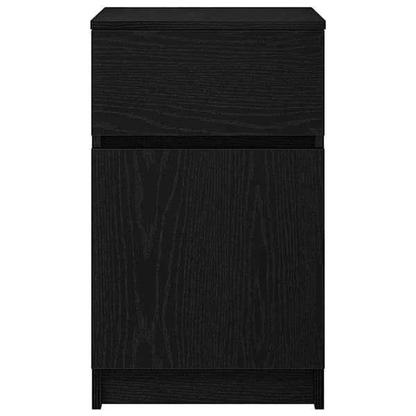 vidaXL sengeborde 2 stk. 39x35x65 cm konstrueret træ sort
