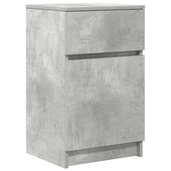 vidaXL sengebord 39x35x65 cm konstrueret træ betongrå