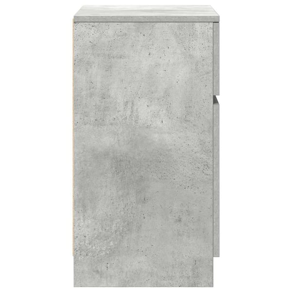 vidaXL Nattbord betonggrå 39x35x65 cm konstruert tre
