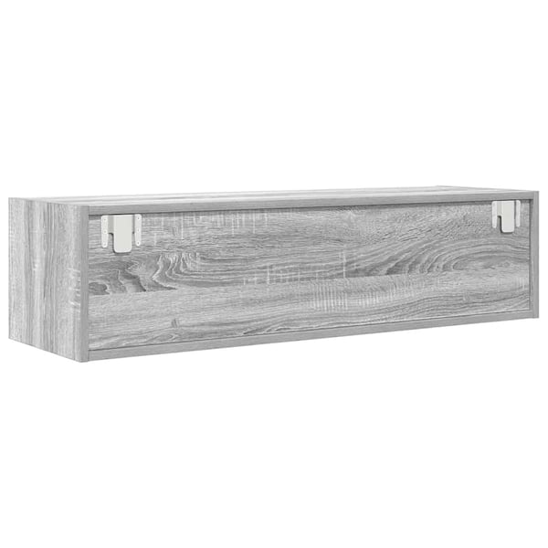 vidaXL TV-benk grå sonoma eik 100x31x25,5 cm konstruert tre