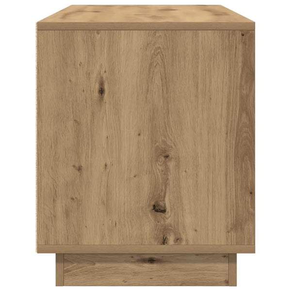 vidaXL tv-bord med LED-lys 100x41x50 cm kunsteg