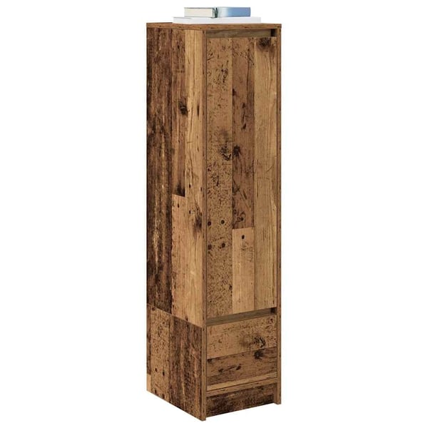 vidaXL Highboard gammelt tre 29,5x34x119,5 cm konstruert tre