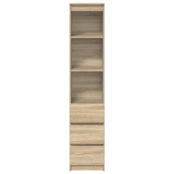 vidaXL Høybord sonoma eik 37,5x35x180 cm konstruert tre