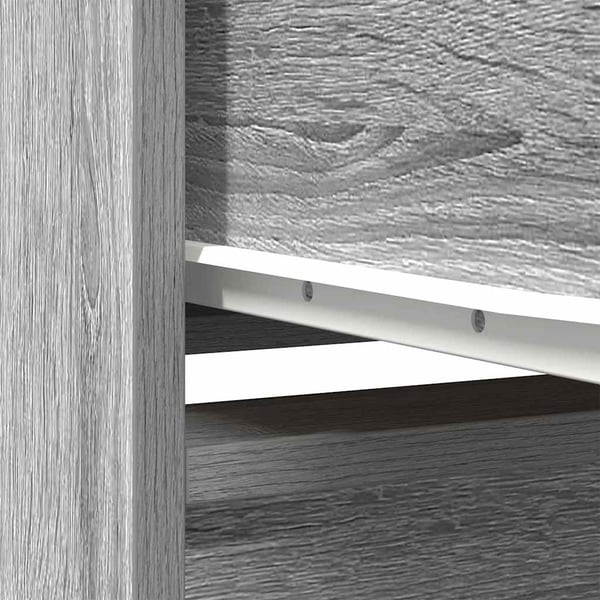 vidaXL Highboard grå eik 29,5x34x119,5 cm konstruert tre