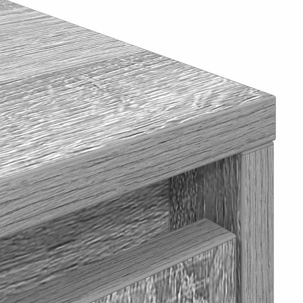 vidaXL Highboard grå eik 29,5x34x119,5 cm konstruert tre