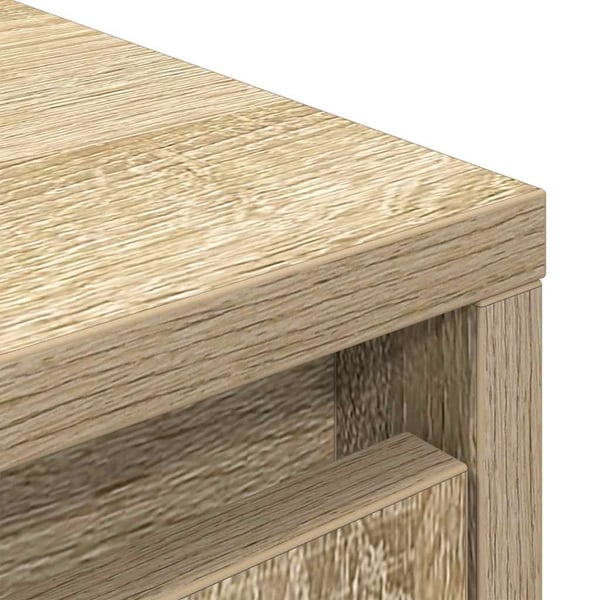 vidaXL Highboard sonoma eik 29,5x34x119,5 cm konstruert tre