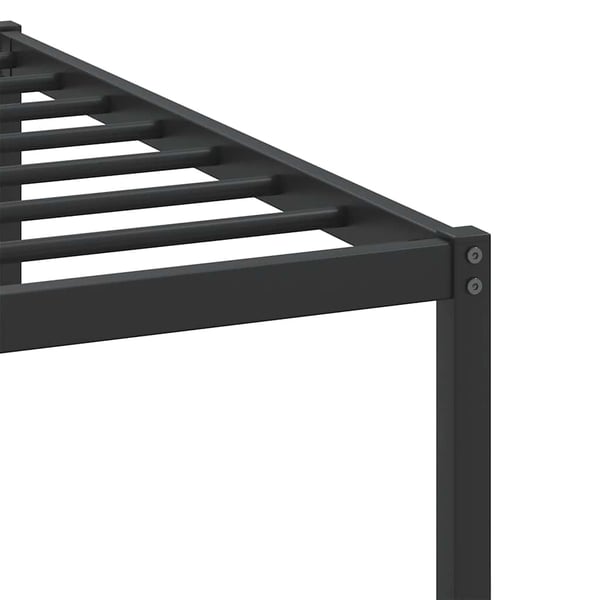vidaXL Sengeramme uten madrass røkt eik 100x190 cm konstruert tre