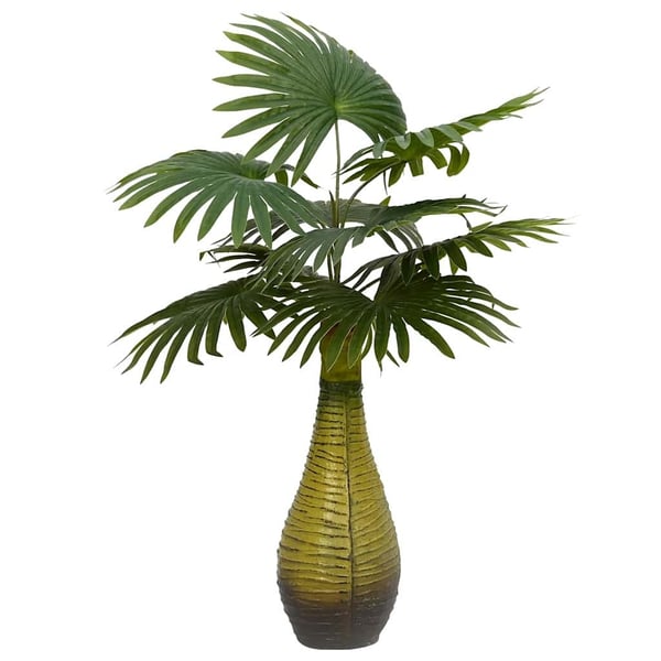 vidaXL kunstig palmeplante 9 blade 65 cm grøn