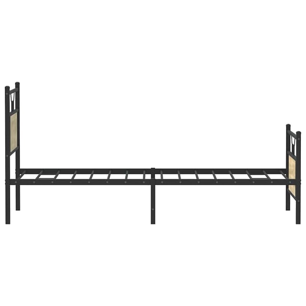 vidaXL Sengeramme uten madrass sonoma eik 90x200 cm konstruert tre