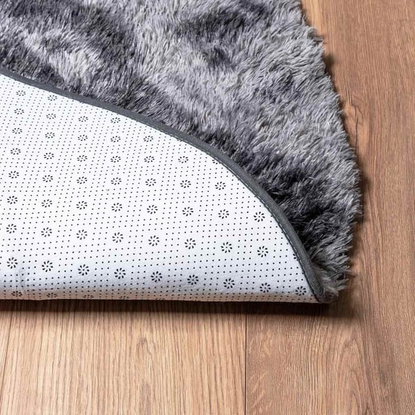 vidaXL Flossteppe med lang luv NAVARRA mørkegrå 300x200 cm polyester