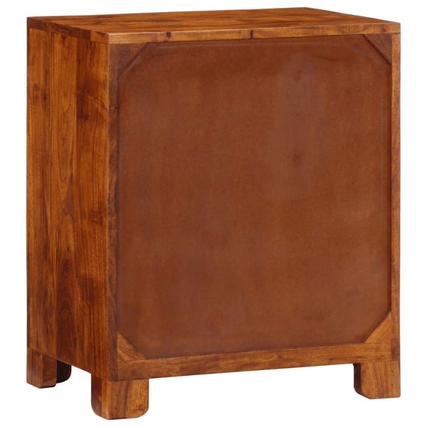 vidaXL Skjenk flerfarget 50x35x60 cm heltre akasie